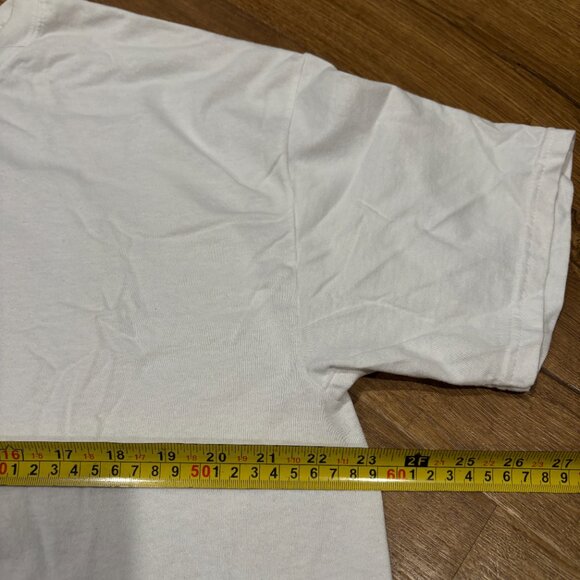 Vintage 90s Hanes 50/50 "Proud Descendant" Graphic Short Sleeve Tee Shirt - Picture 4 of 5